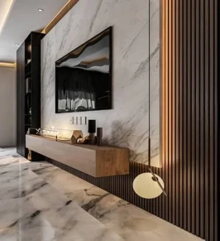 Habillage mural bois Tan-Tan