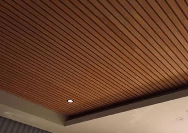 Plafond bois à Casablanca