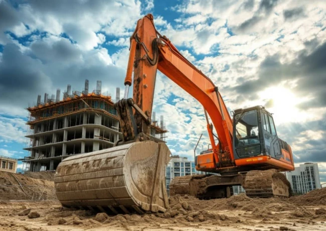 Travaux de terrassement à Sala Al-Jadida