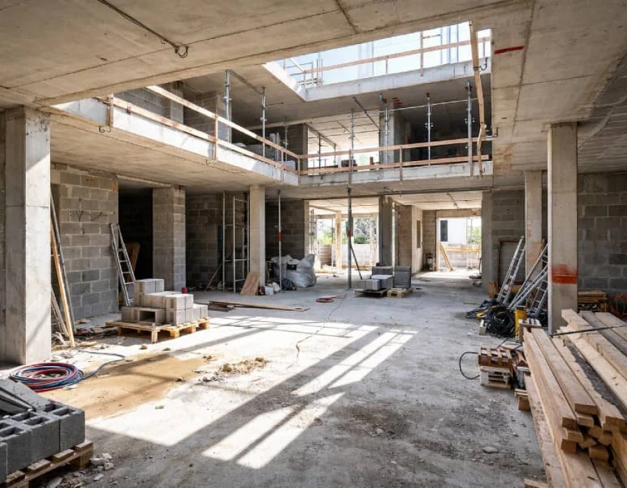 Construction bâtiment à Biougra