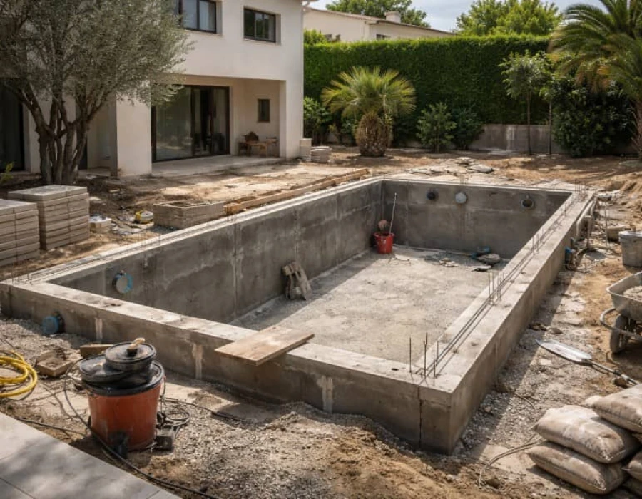 Construction piscine à Biougra